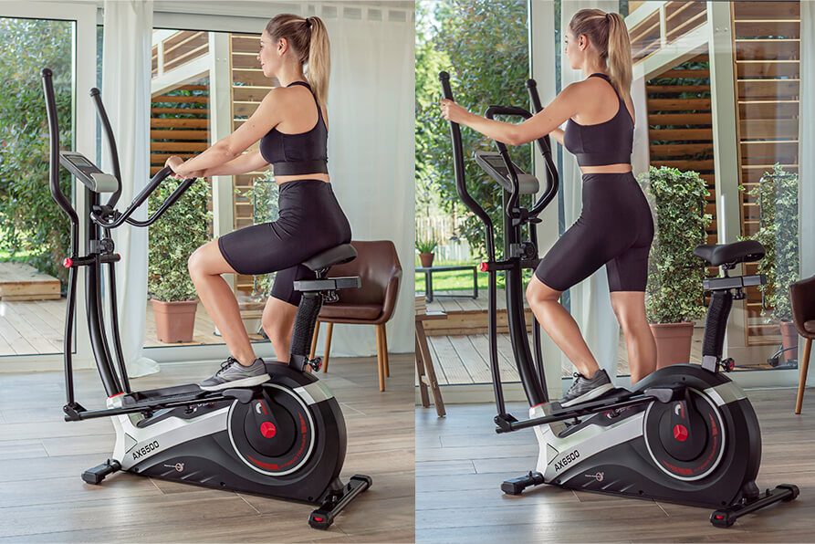 Crosstrainer AX 6500 2in1 Hybrid: 2 in 1